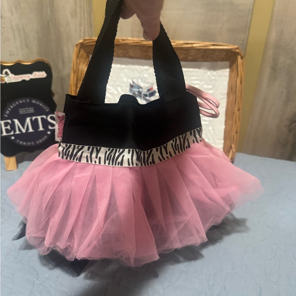 Expressions 12x12 Pink and Black Tutu Handbag